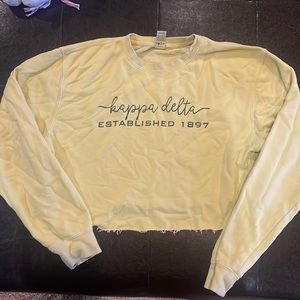 cropped kappa delta sweatshirt